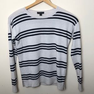 J. Crew soft merino wool striped crew neck sweater
